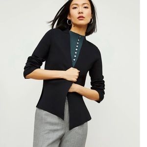 M.M. Lafleur Woolf Jardigan in Black Sz M